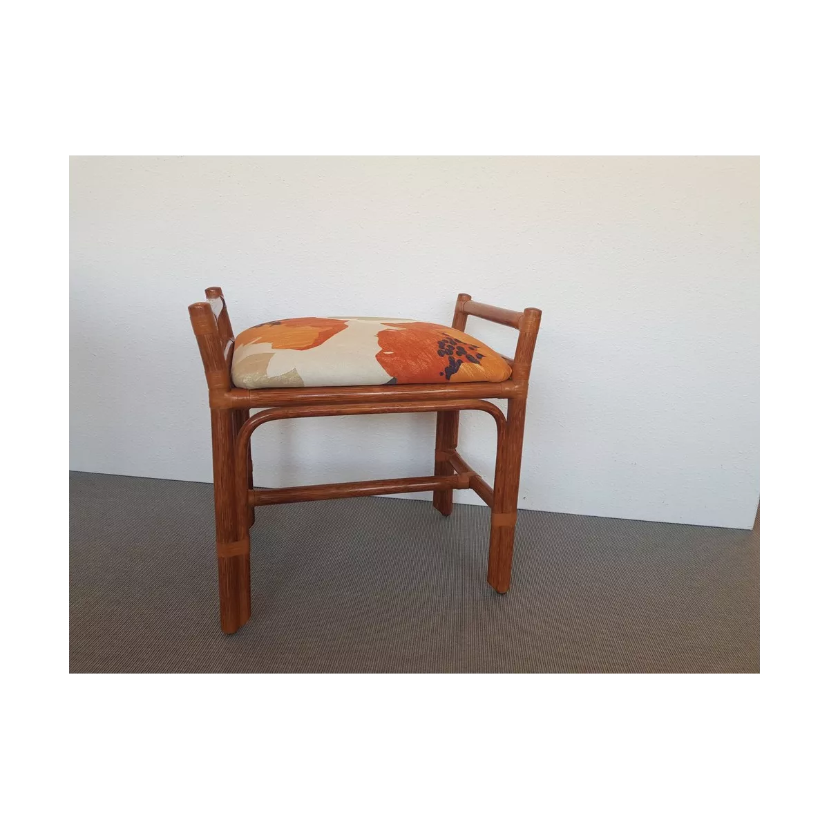 Tabouret Rotin Delos Merisier