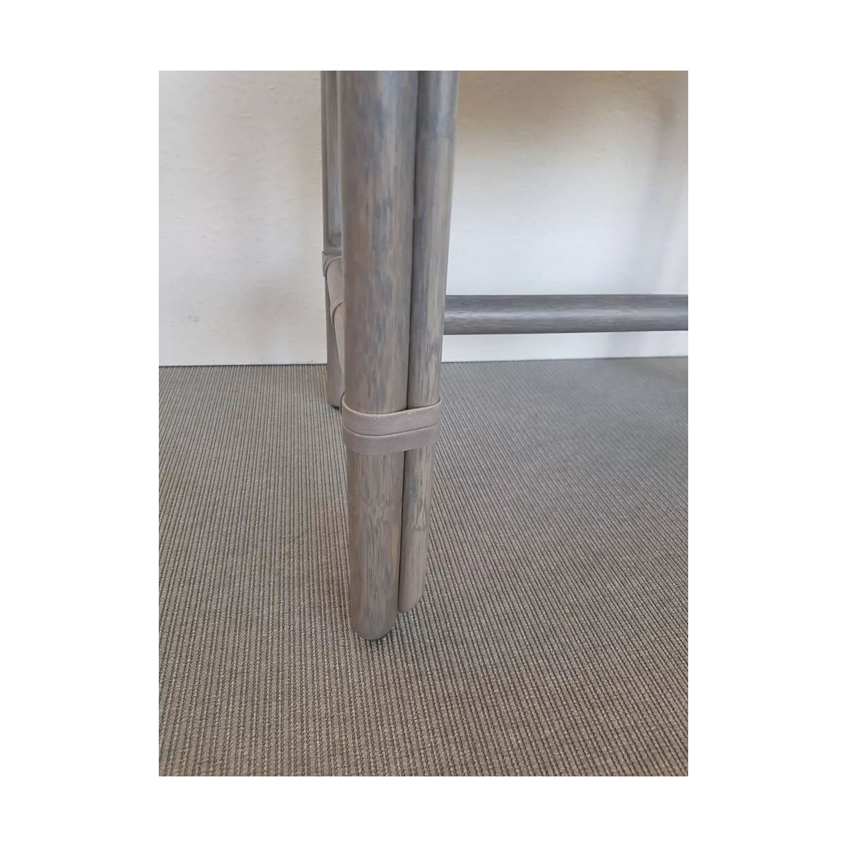 Tabouret Rotin Delos Gris