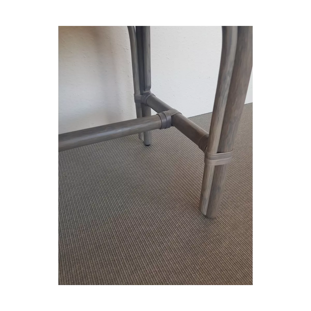Tabouret Rotin Delos Gris