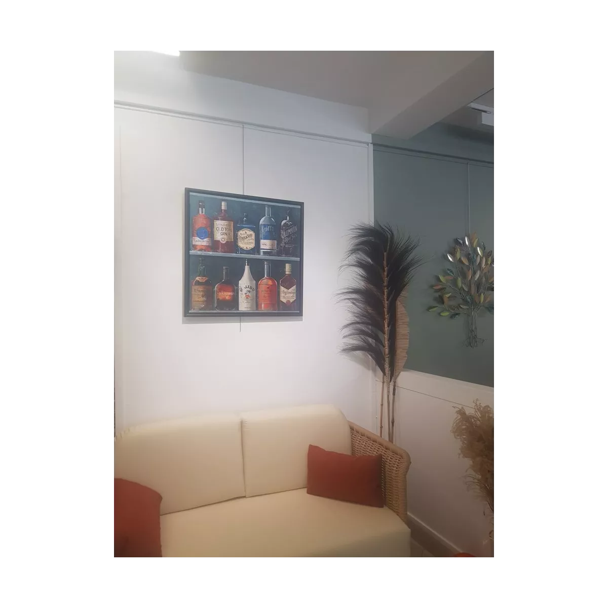 Tableau Vieilles Bouteilles 75x75