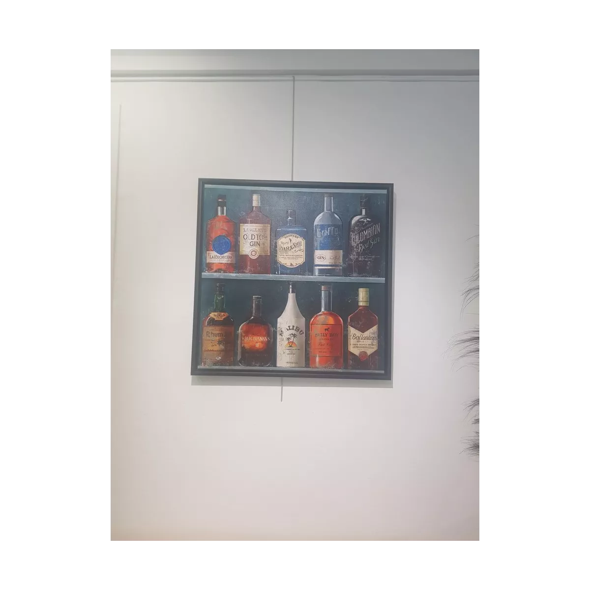 Tableau Vieilles Bouteilles 75x75