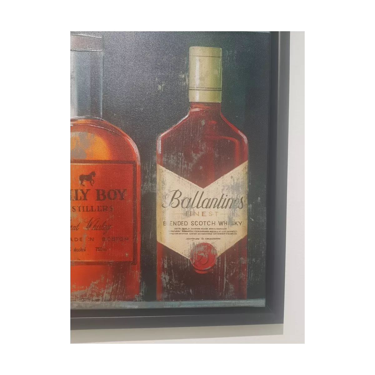 Tableau Vieilles Bouteilles 75x75