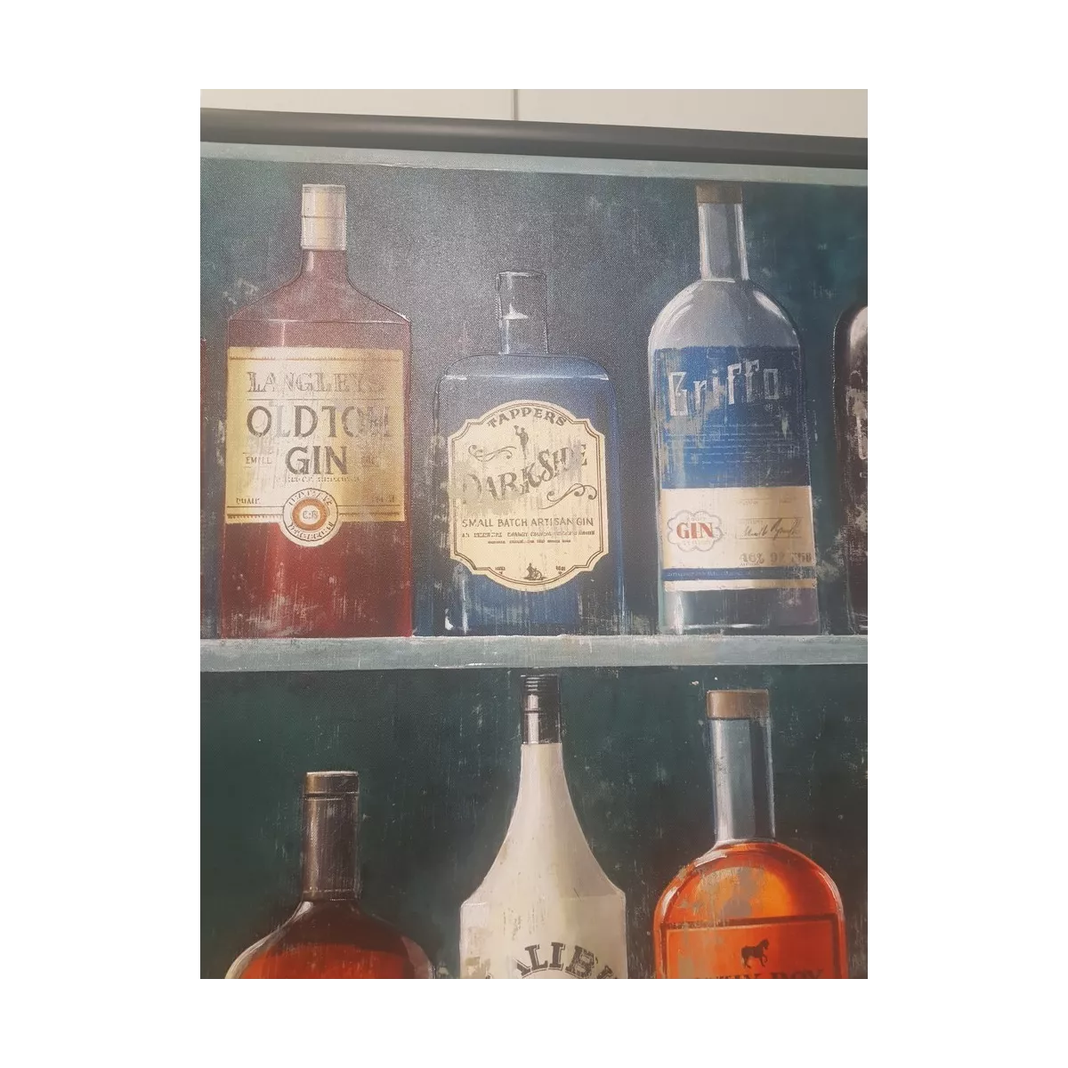 Tableau Vieilles Bouteilles 75x75
