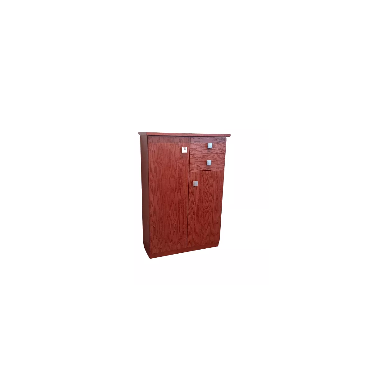 Meuble Paros 85x37 : 2 Portes et 2 Tiroirs Rojo