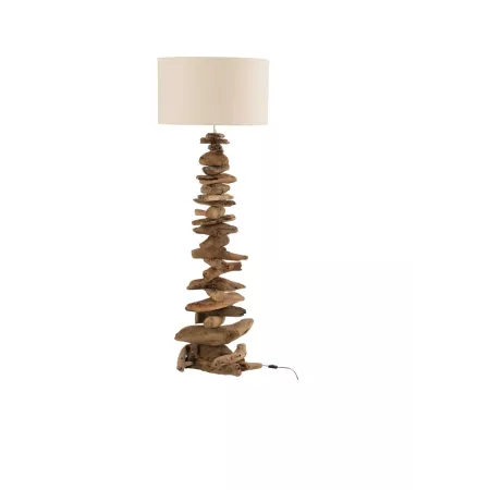 Lampe en bois flotté 170 cm h