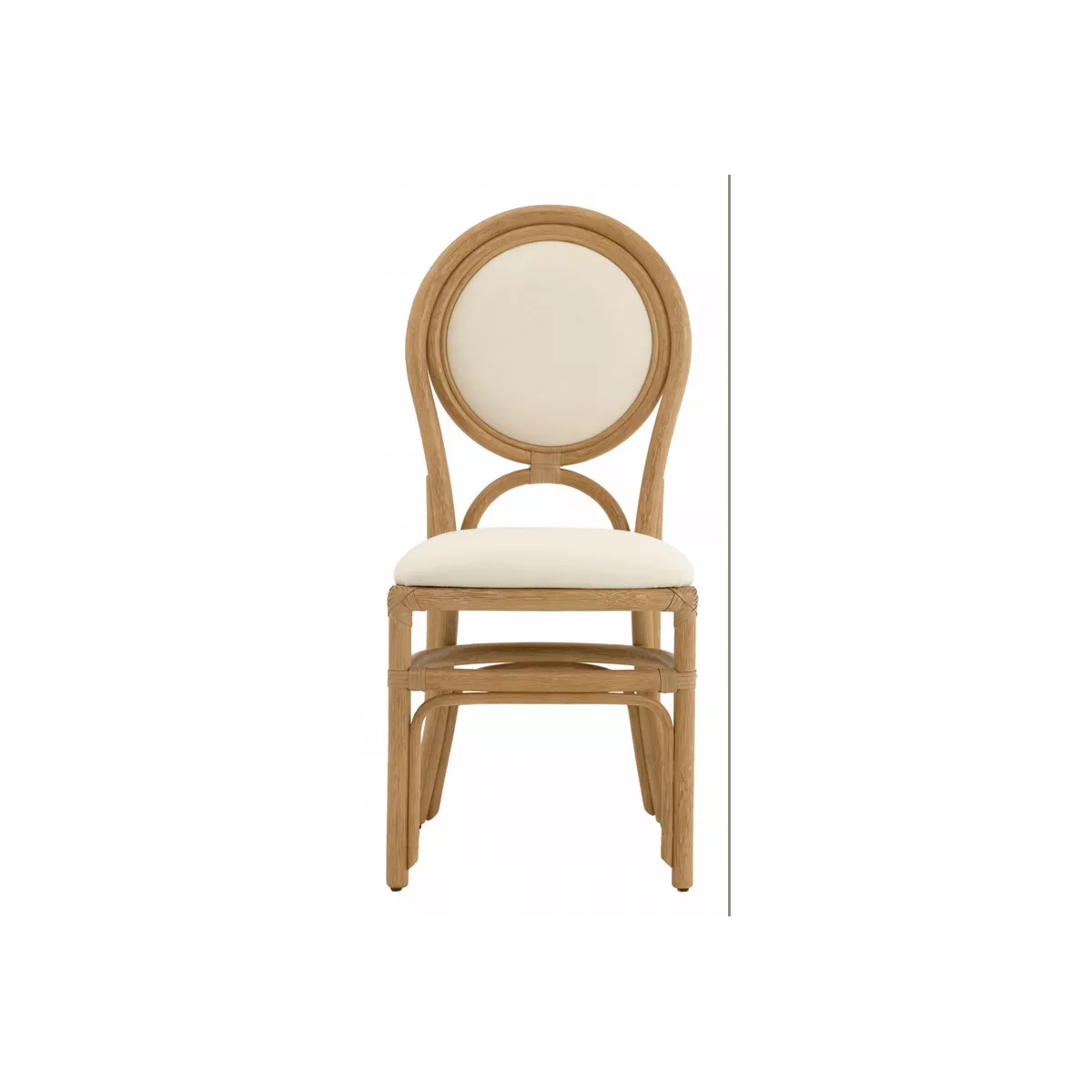 Chaise Médaillon en Rotin Arena