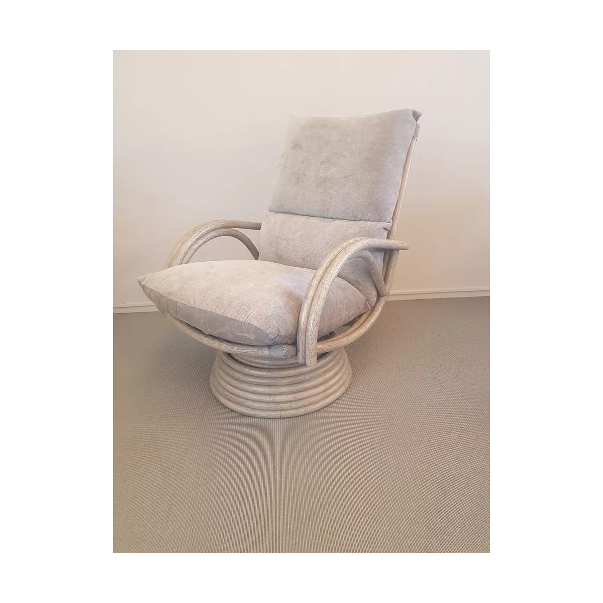 Fauteuil Pivotant Leeds Gris