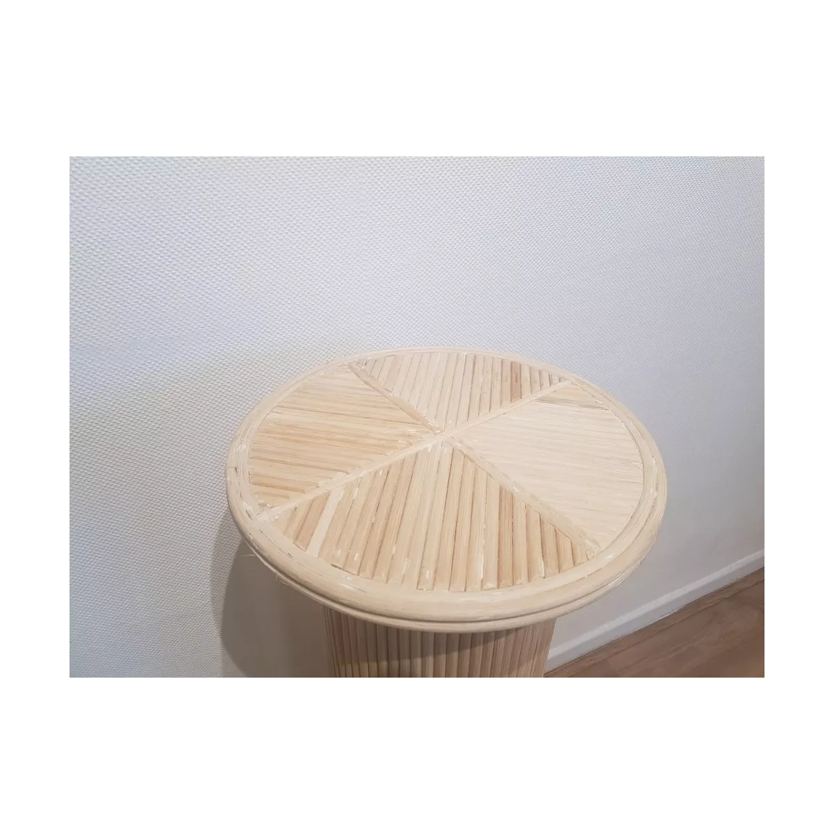 Colonne Romaine en Rotin H.91 cm Brut