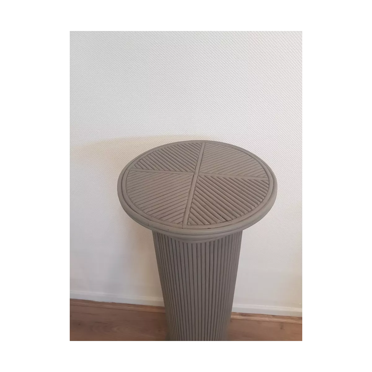 Colonne Romaine en Rotin H.91 cm Taupe