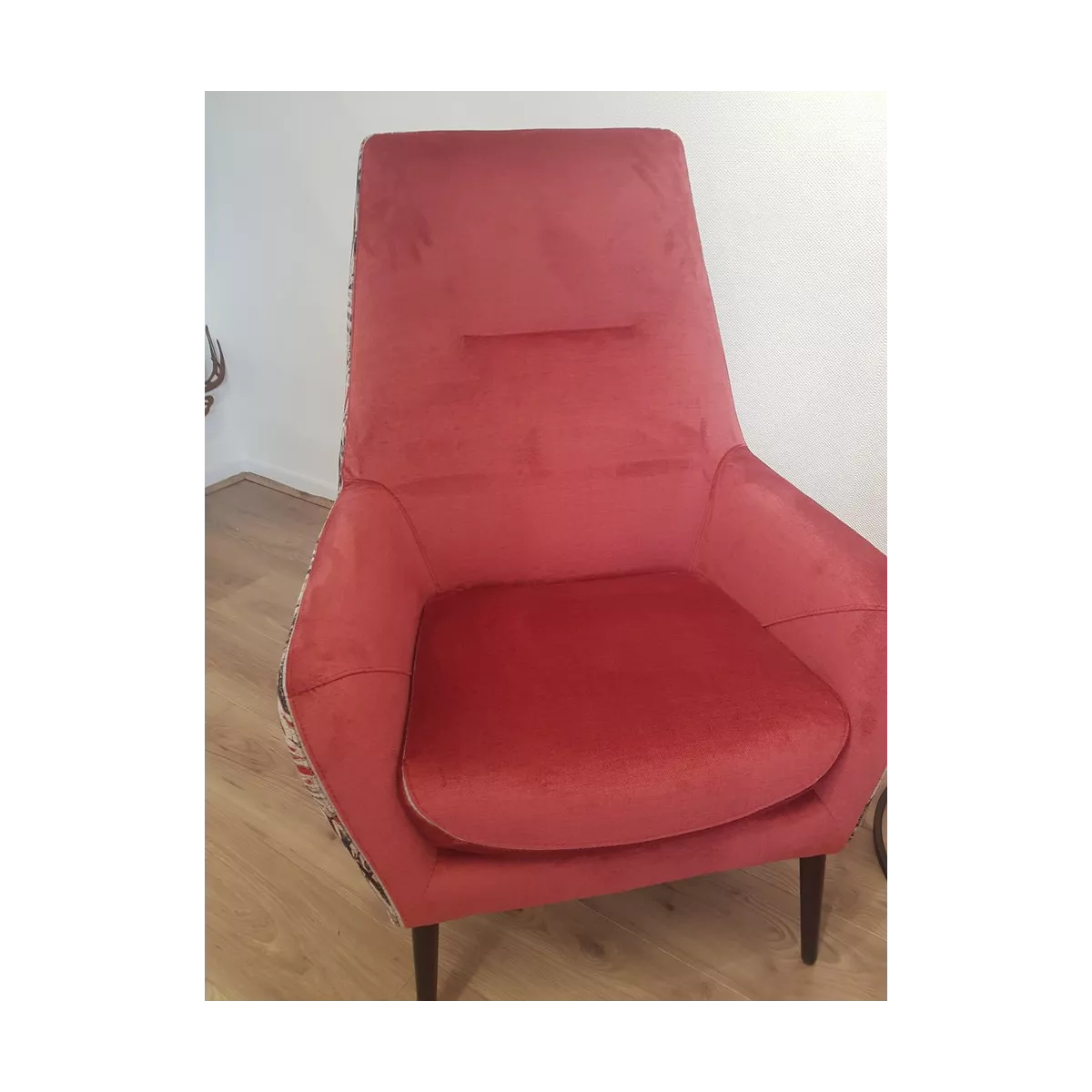 Fauteuil Haut Dossier Catania Jungle Framboise