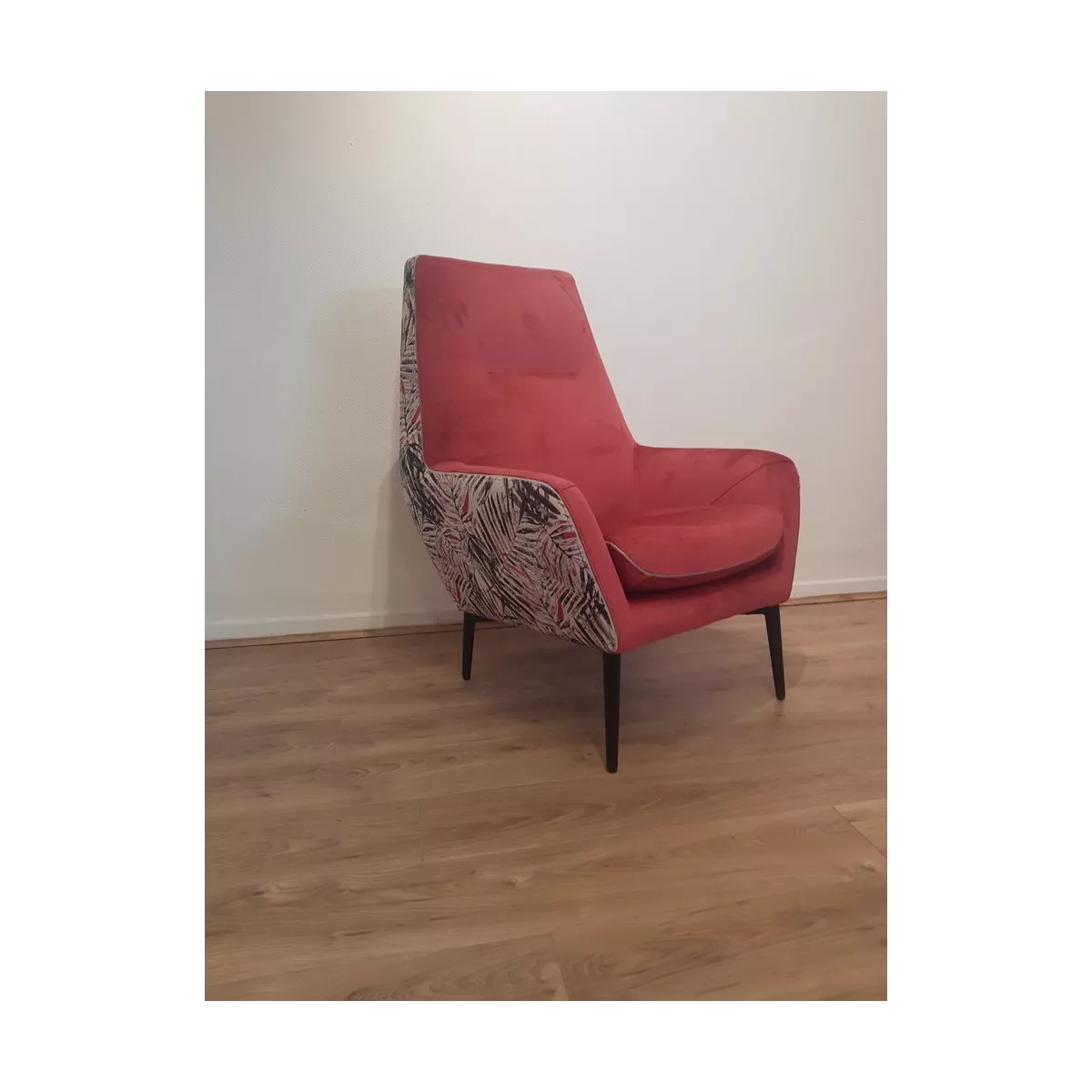 Fauteuil Haut Dossier Catania Jungle Framboise
