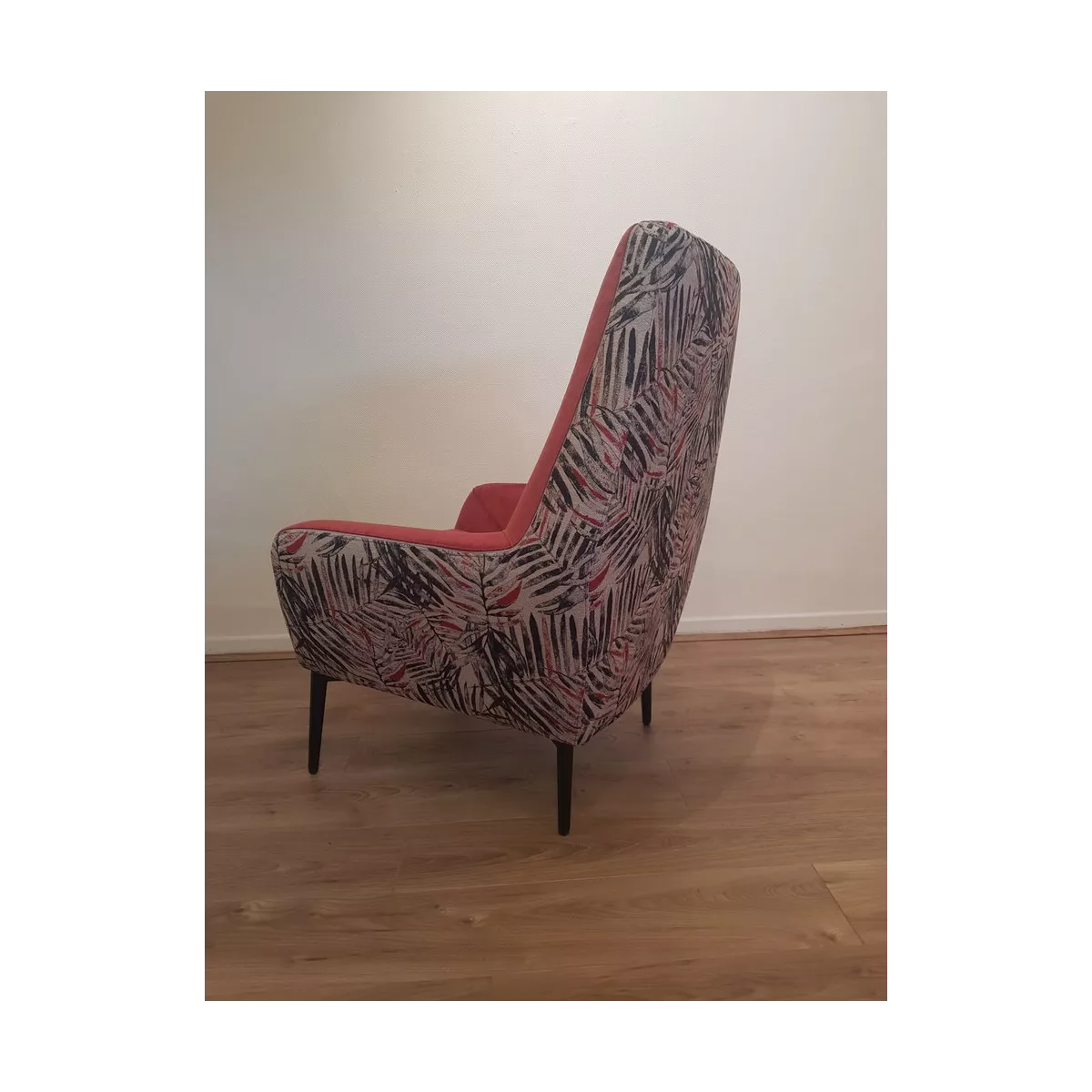 Fauteuil Haut Dossier Catania Jungle Framboise