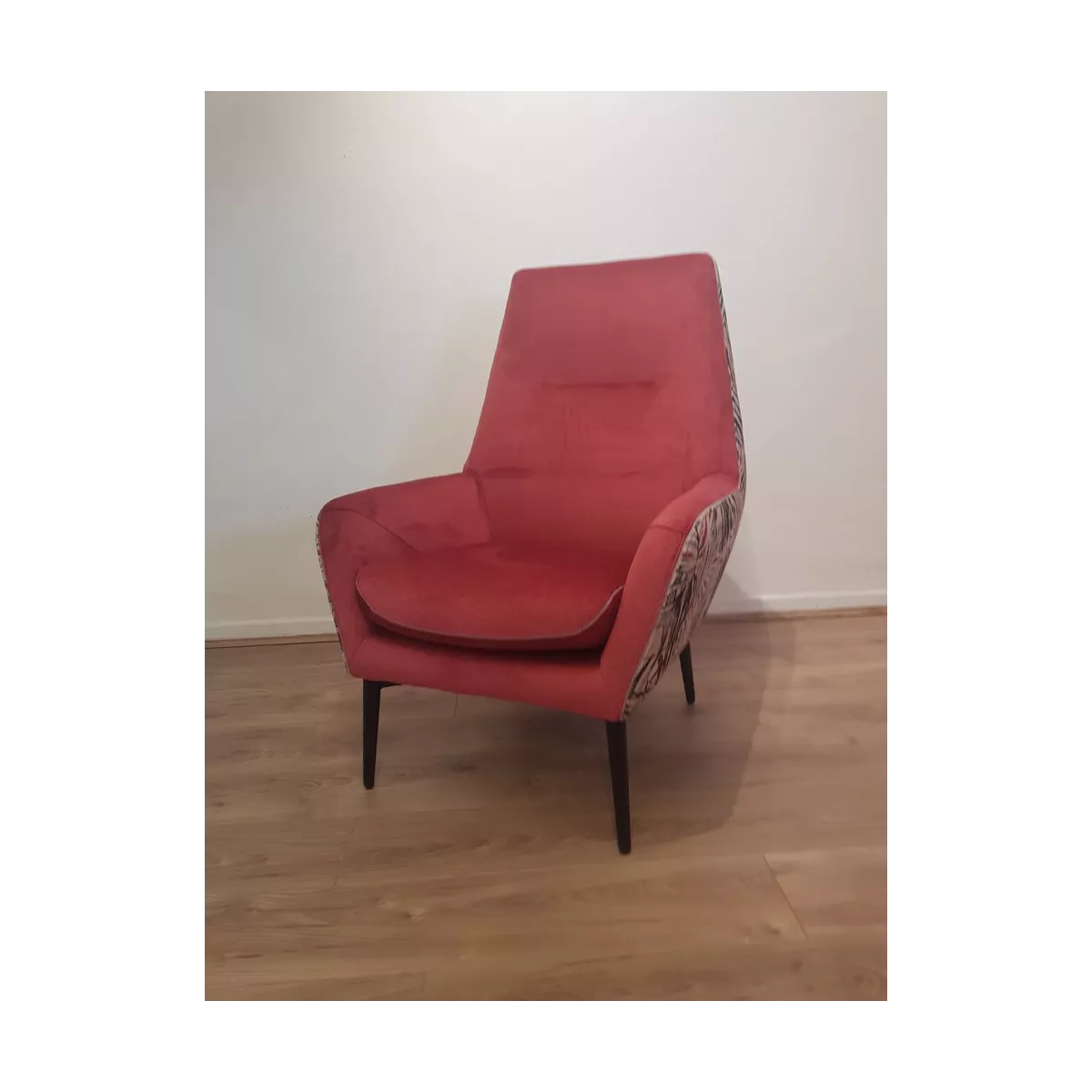 Fauteuil Haut Dossier Catania Jungle Framboise