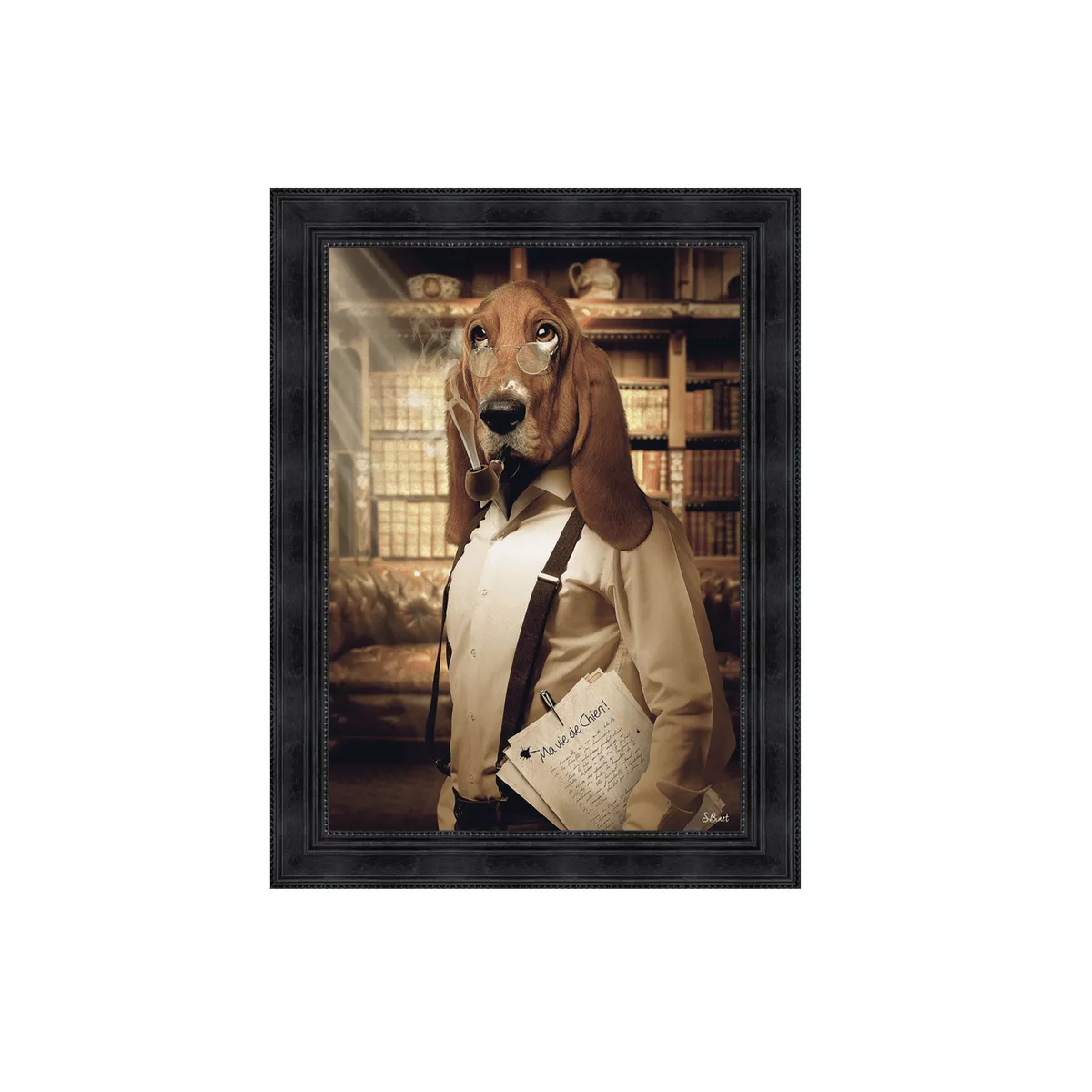 Tableau Binet Chien 63x83