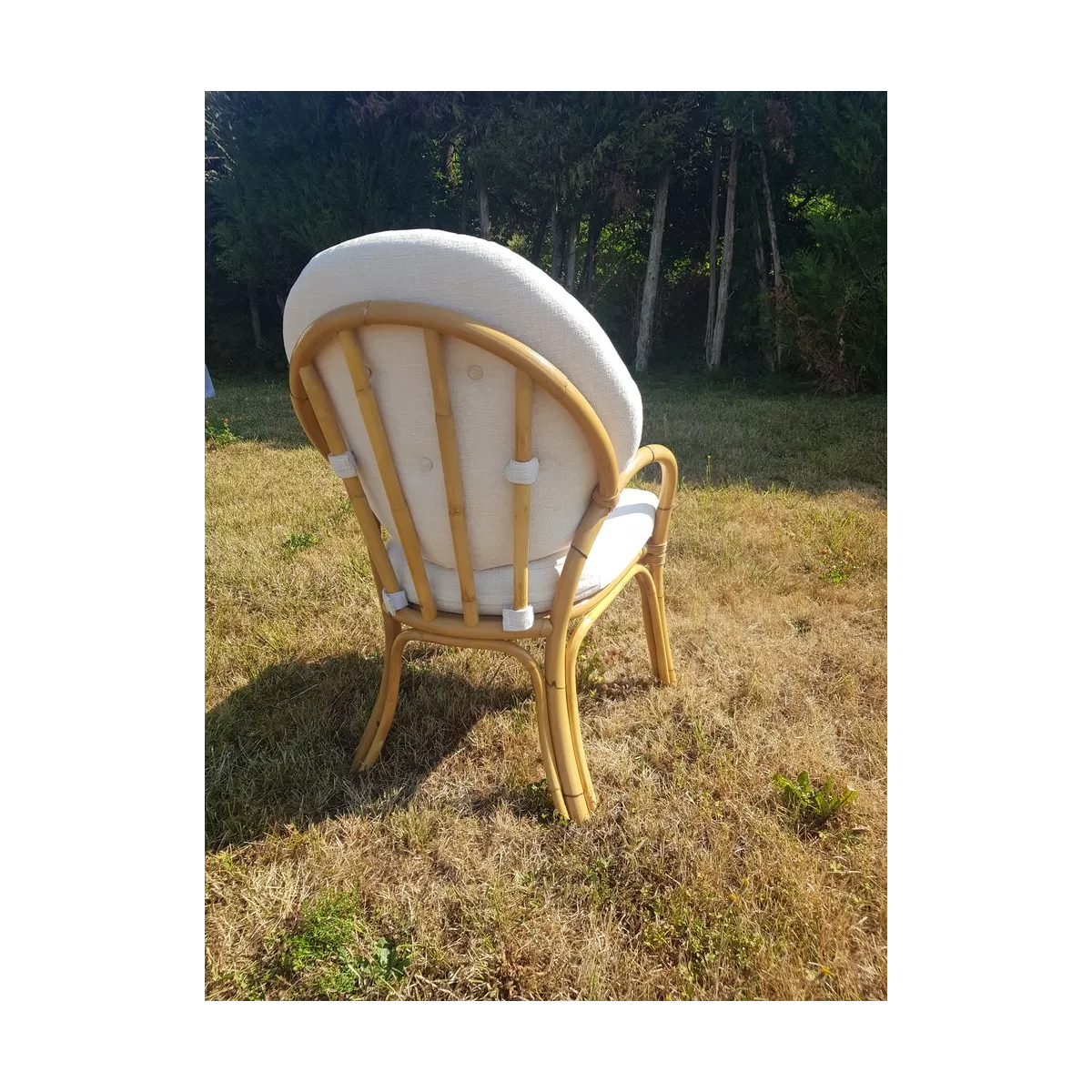 Salon de Jeux Natural Vintage : canapé 3 places + 2 fauteuils