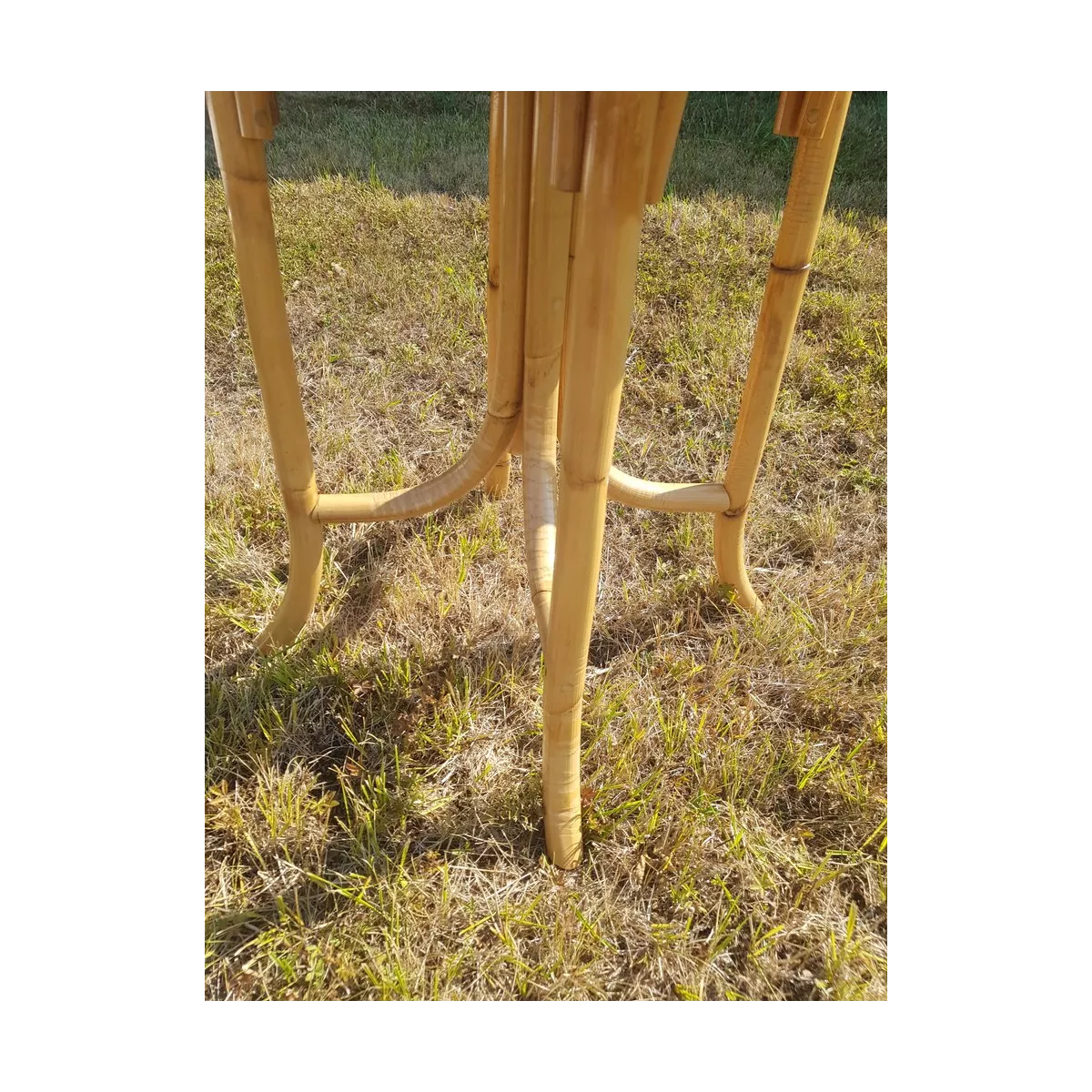 Table  de Café Naturel Vintage Diam 63 cm