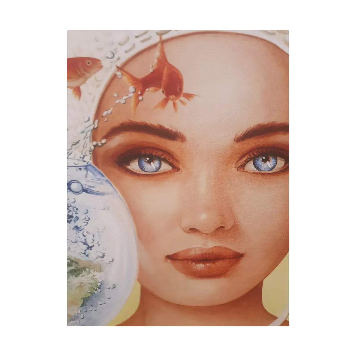 Tableau Baigneuse Sauve qui peut 75x75