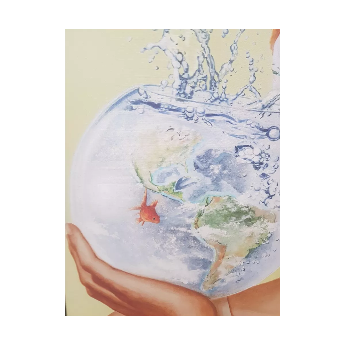 Tableau Baigneuse Sauve qui peut 75x75