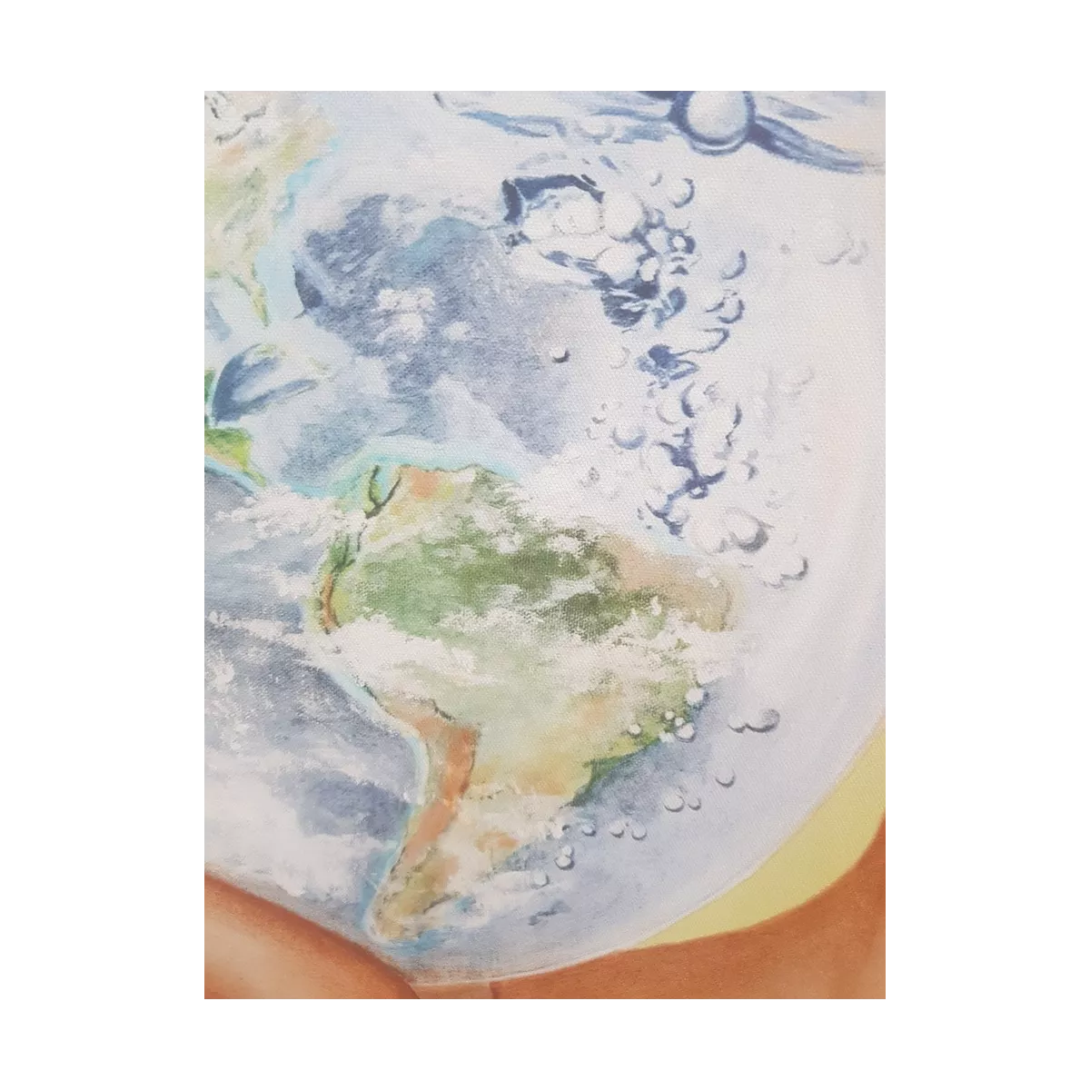 Tableau Baigneuse Sauve qui peut 75x75