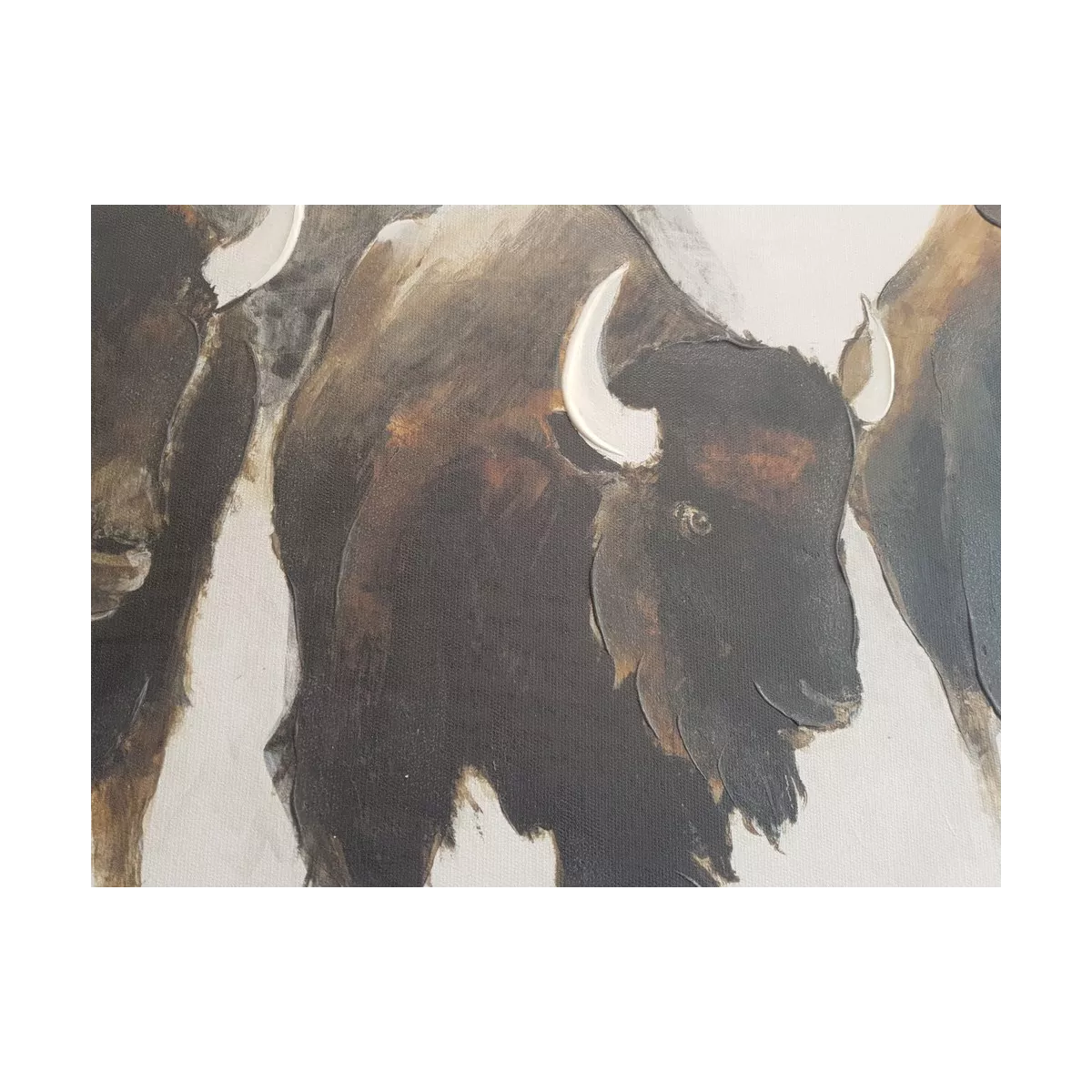 Tableau Bisons 90x70