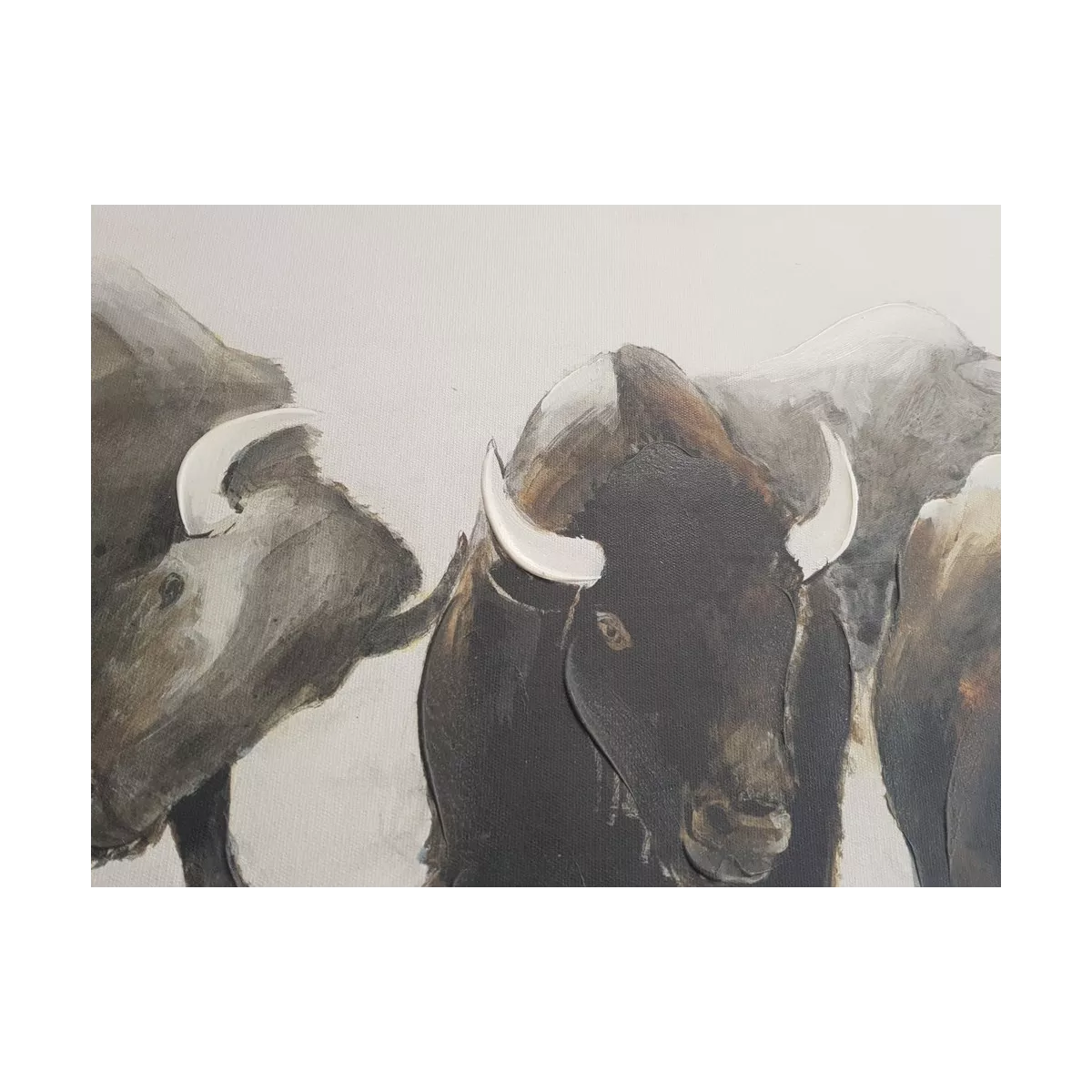 Tableau Bisons 90x70