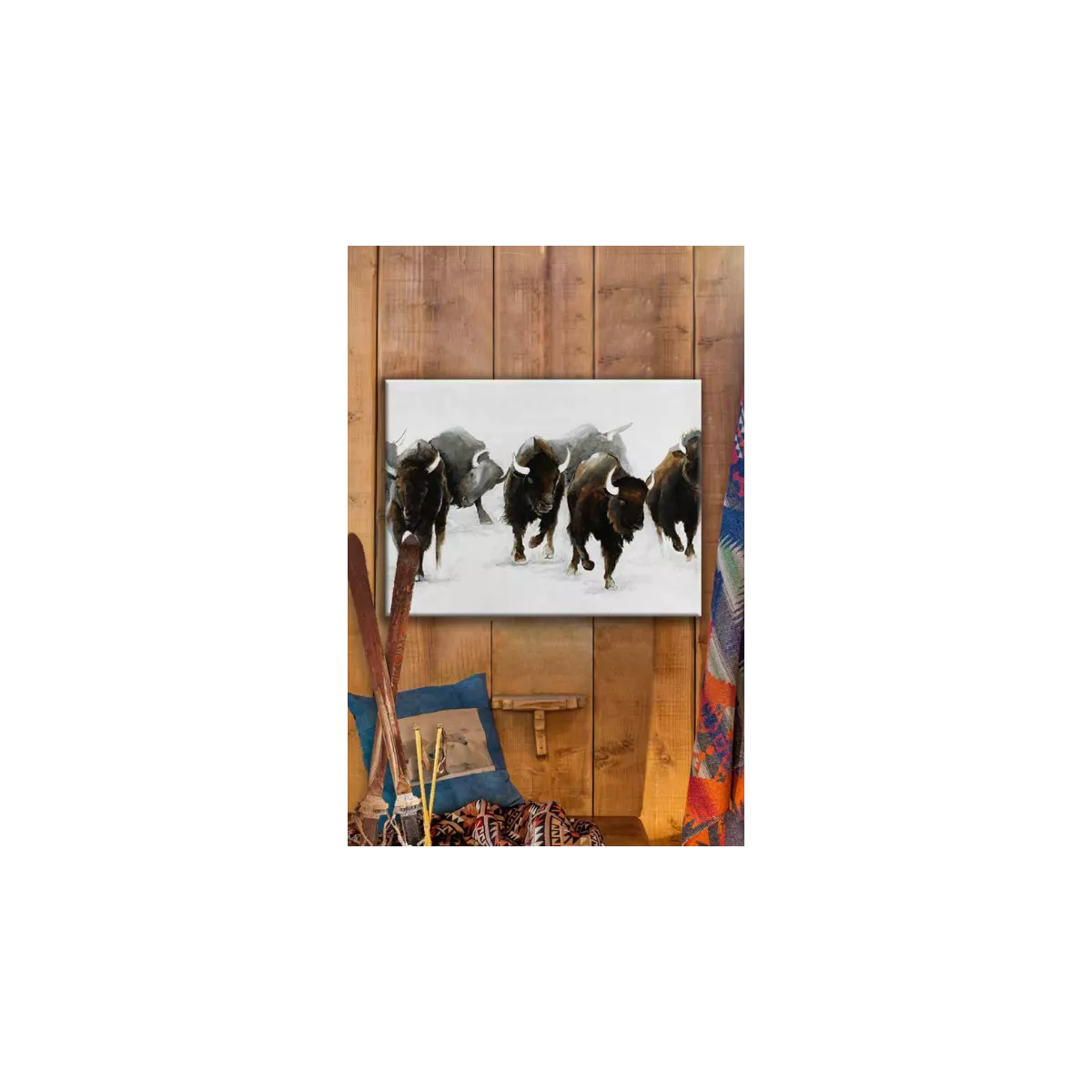 Tableau Bisons 90x70