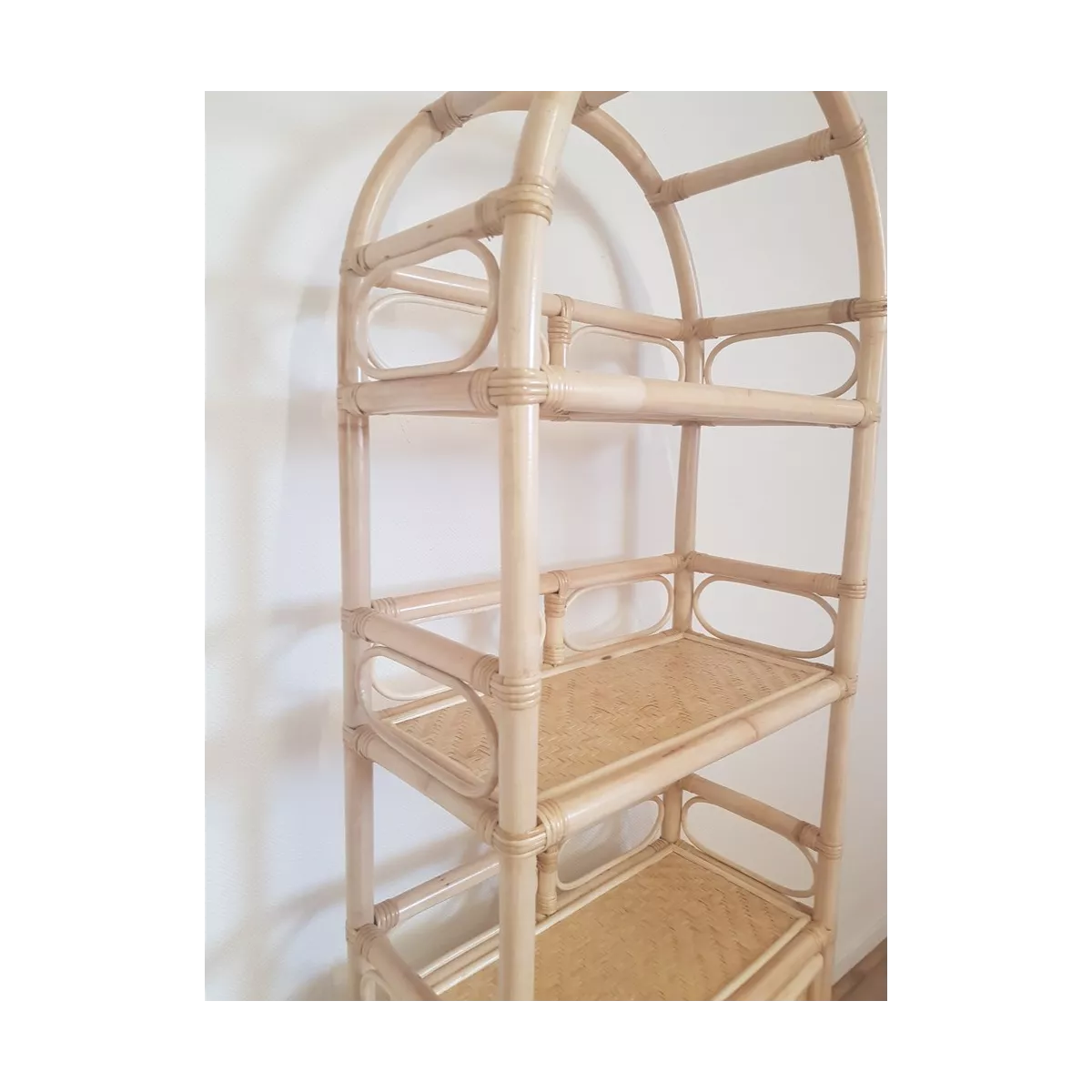 Etagère Elena Arrondie 58x28x173 Naturel