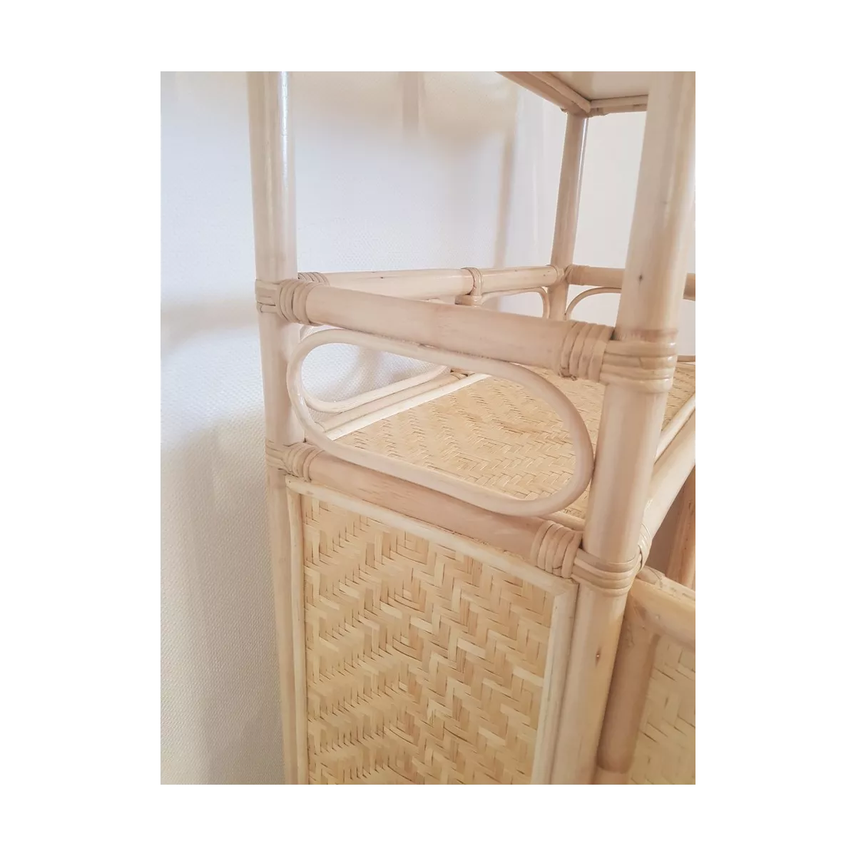 Etagère Elena Arrondie 58x28x173 Naturel