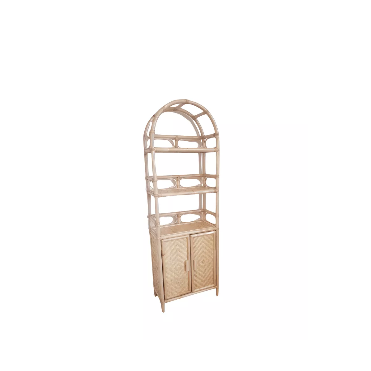 Etagère Elena Arrondie 58x28x173 Naturel