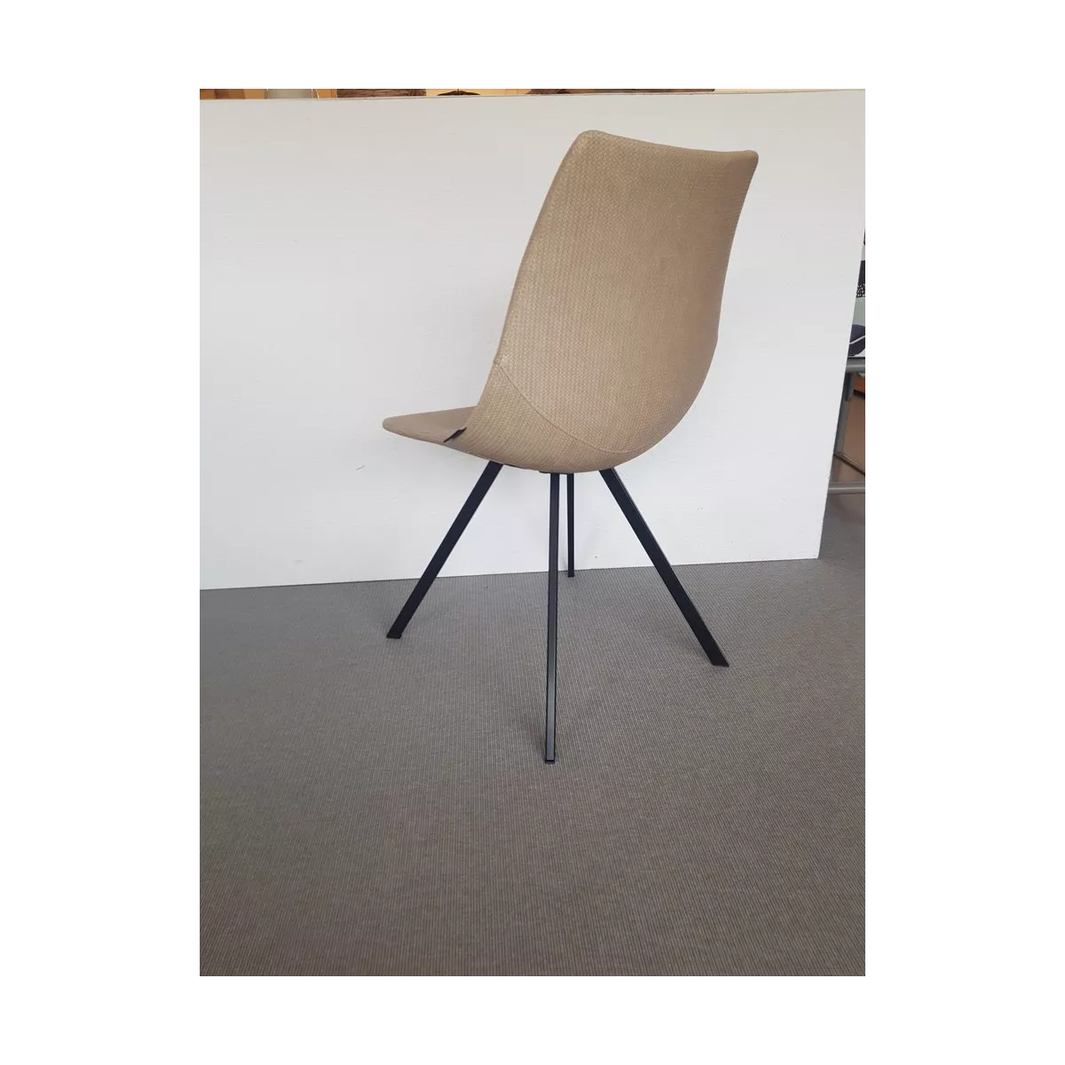 Chaise Happy Simili Wicker Beige