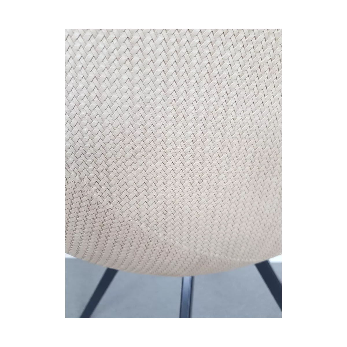 Chaise Happy Simili Wicker Beige