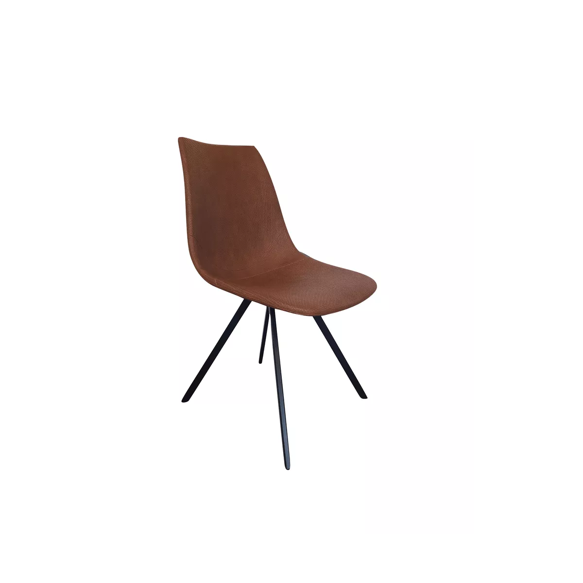 Chaise Happy Simili Wicker Caramel
