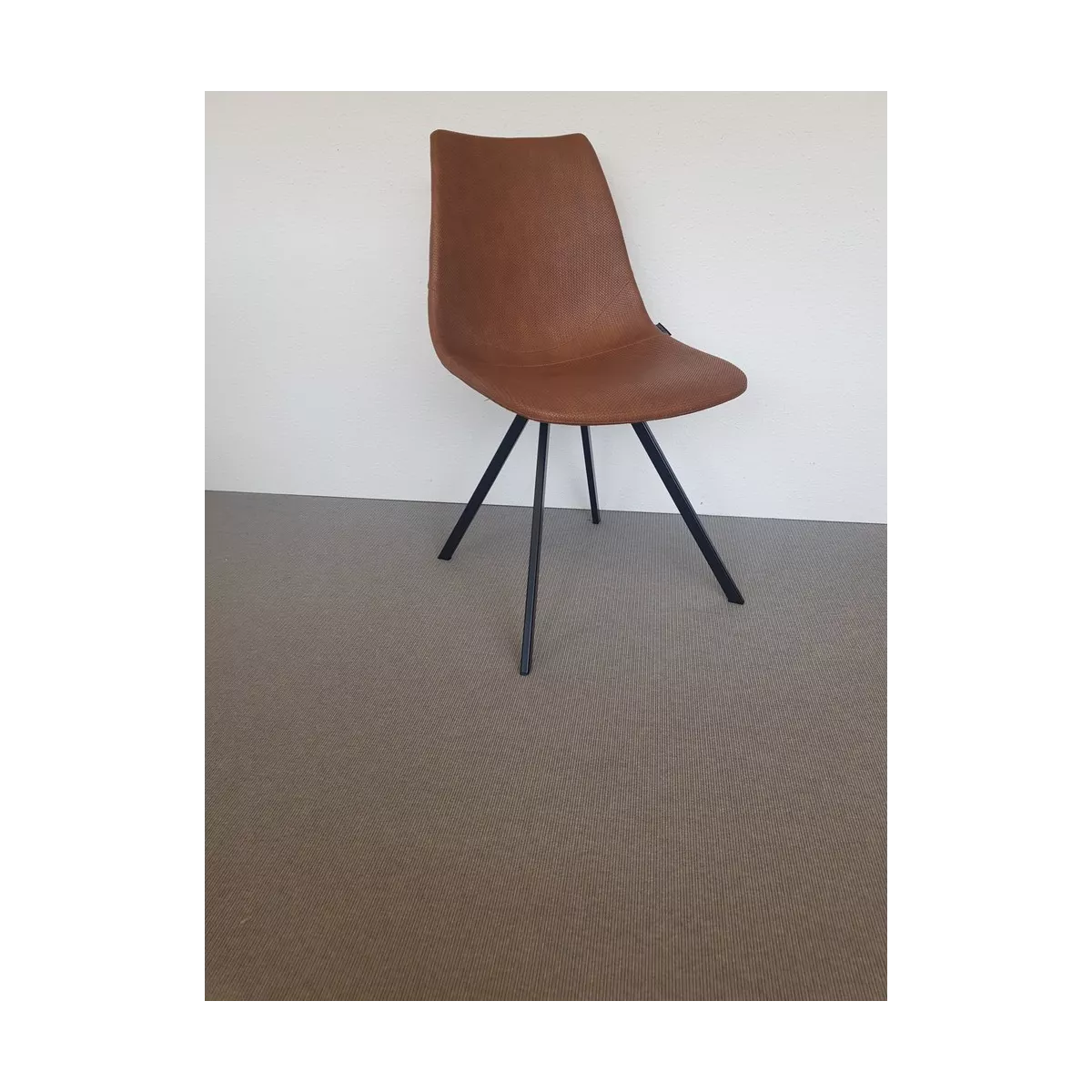 Chaise Happy Simili Wicker Caramel