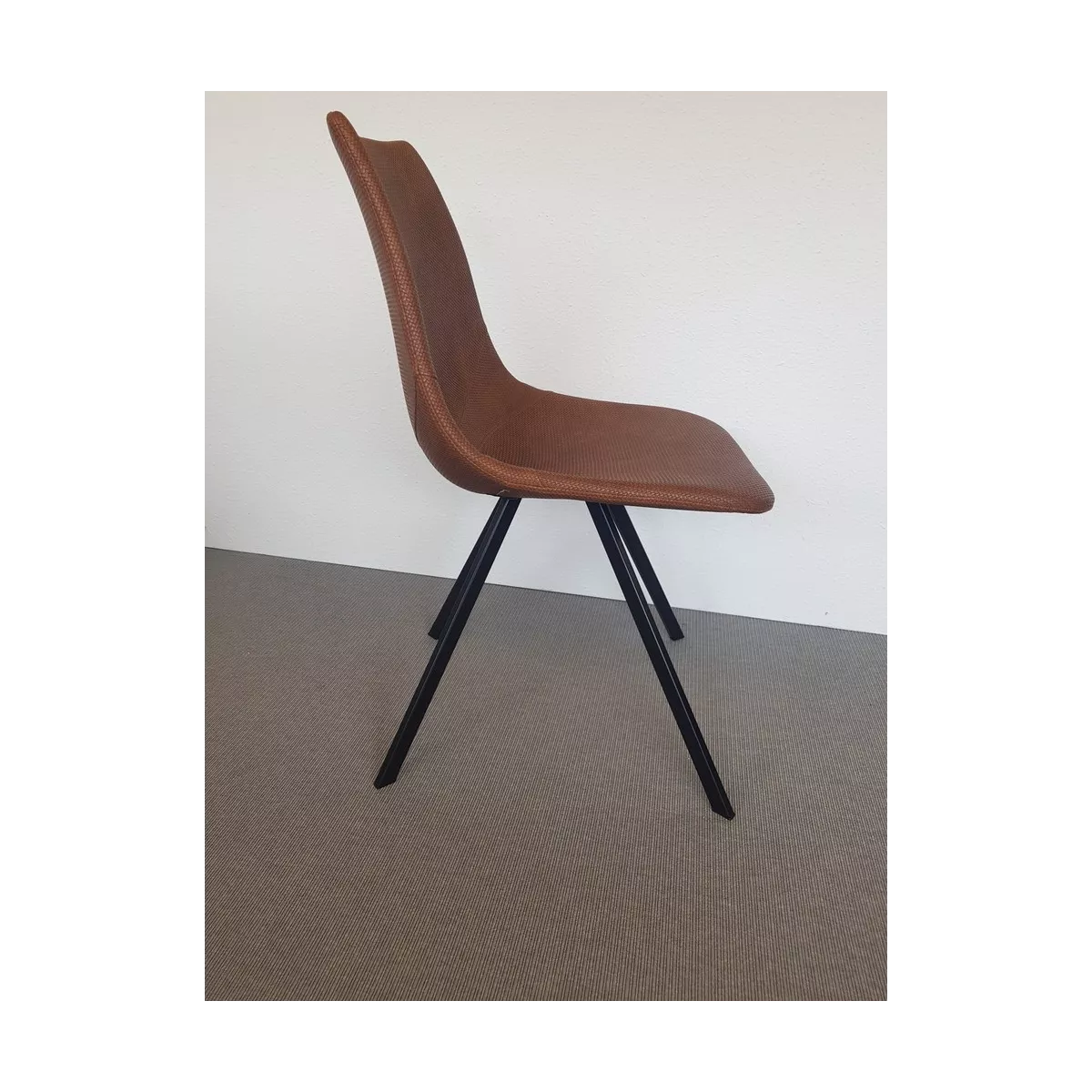Chaise Happy Simili Wicker Caramel
