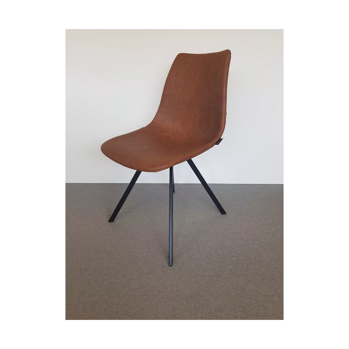 Chaise Happy Simili Wicker Caramel