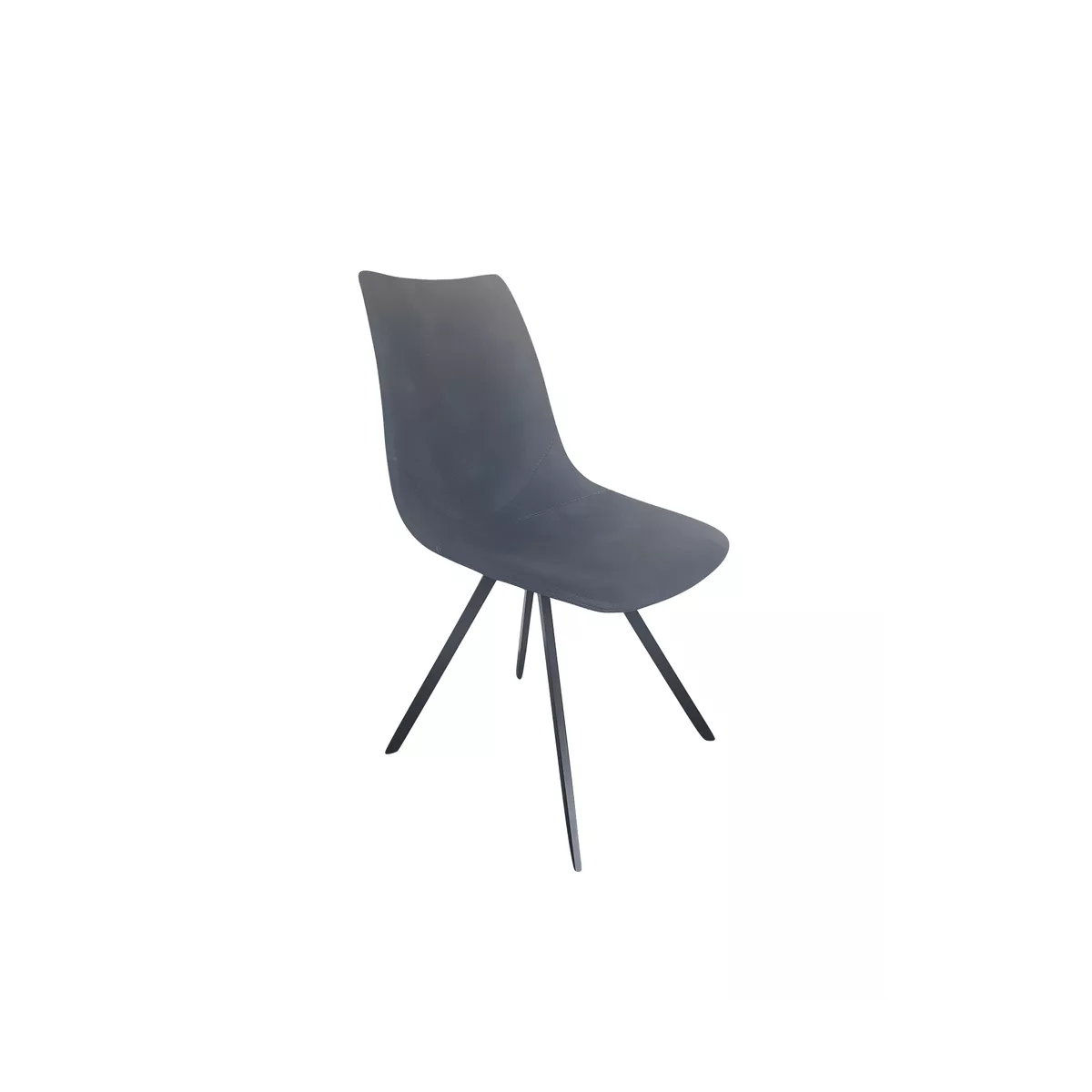 Chaise Happy Simili Bleu