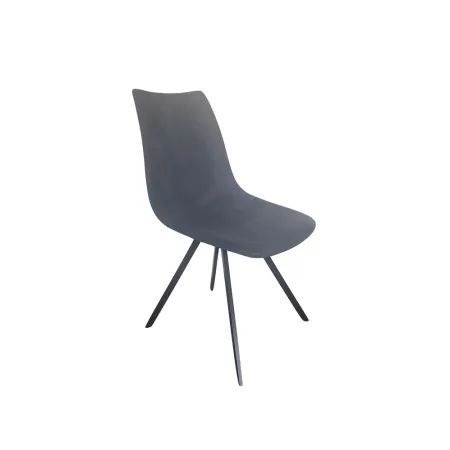 Chaise  Happy Simili Bleu