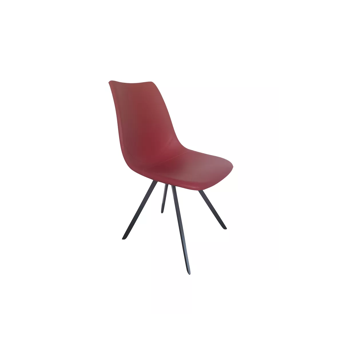 Chaise Happy Simili Rouge