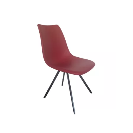 Chaise  Happy Simili Rouge