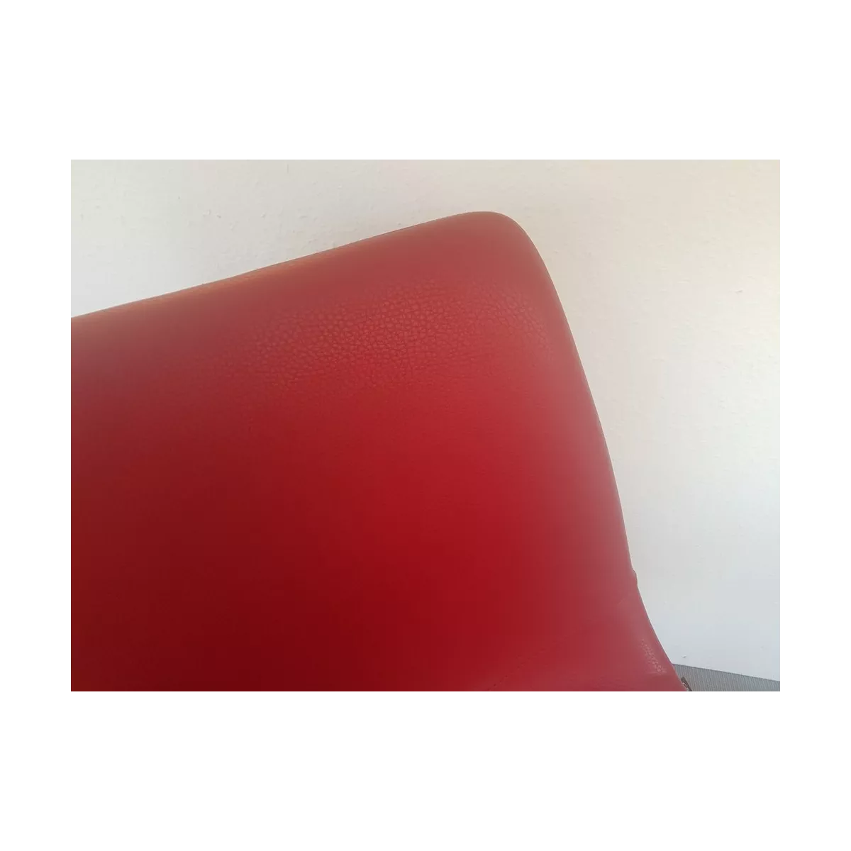 Chaise Happy Simili Rouge