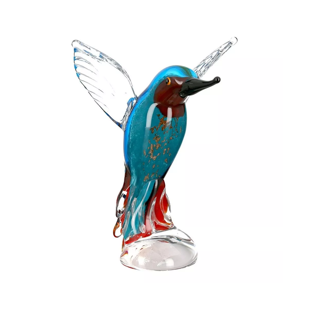 Martin Pêcheur en pate de verre