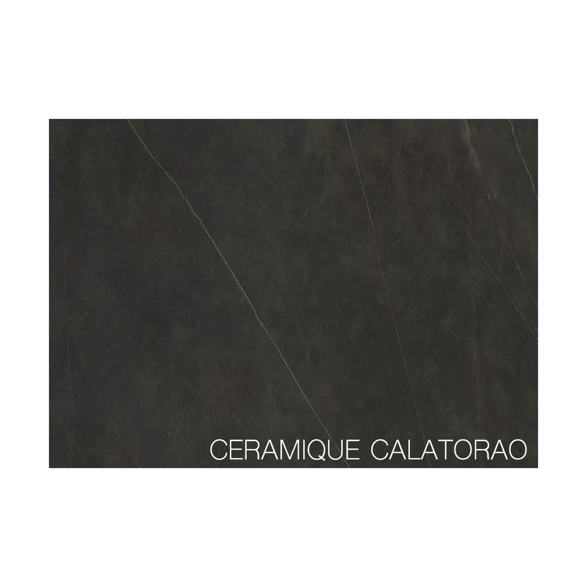 Table Tokio 140cm en Céramique Marbre Noir