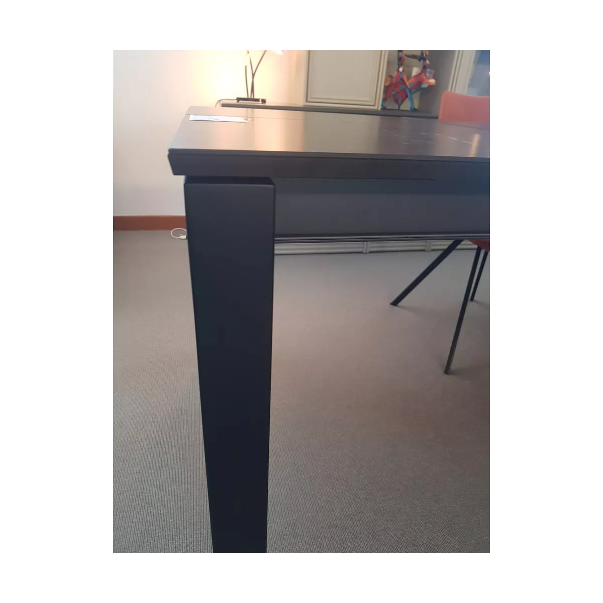 Table Tokio 140cm en Céramique Marbre Noir