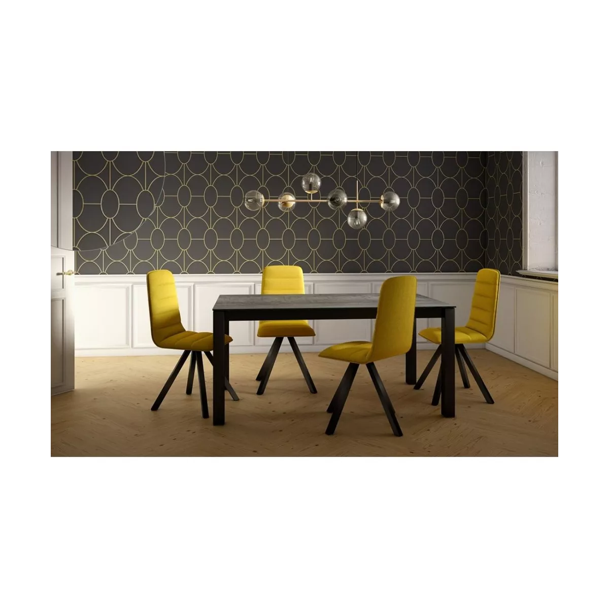 Table Tokio 160cm en Céramique Gris iron