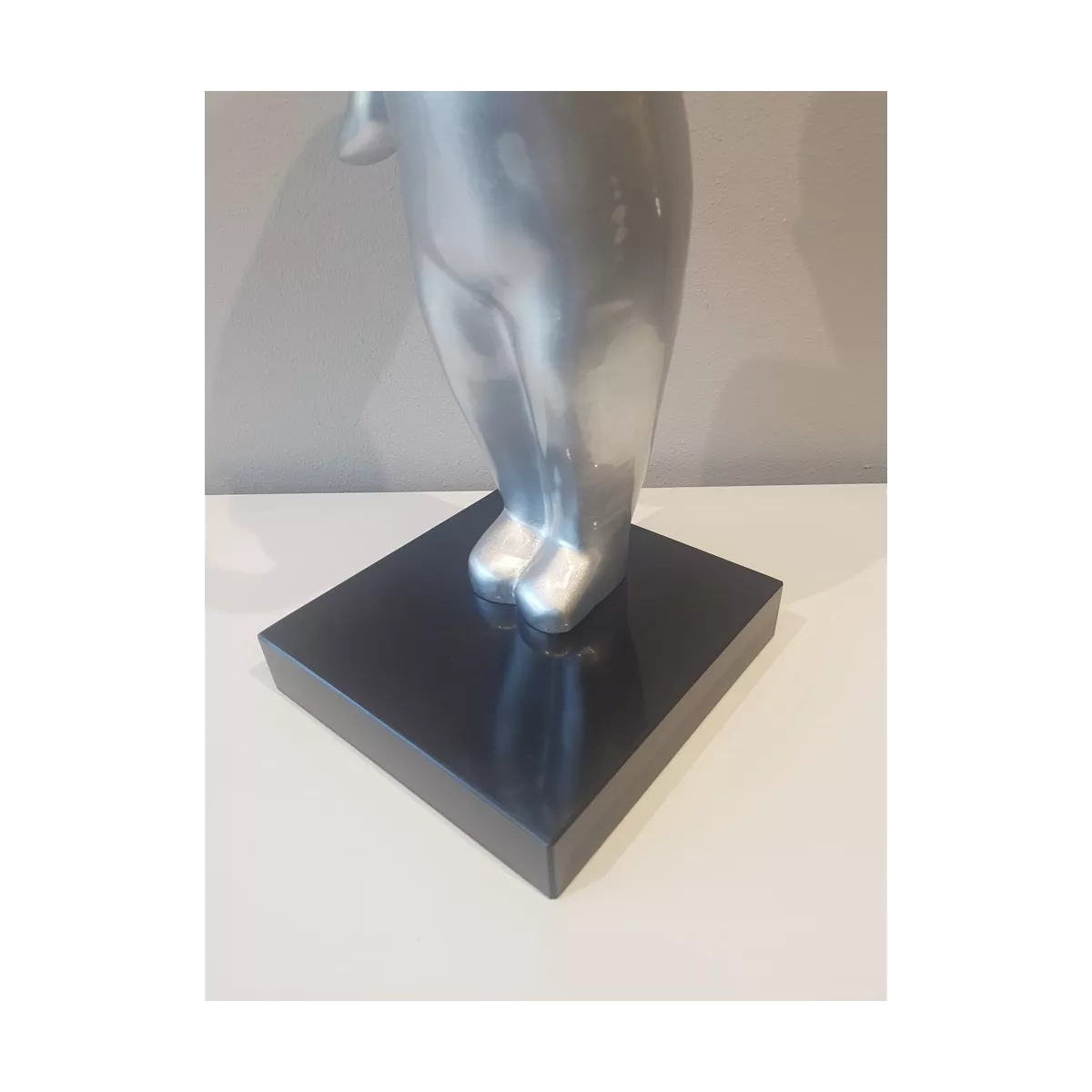 Statue Bonhomme ballon bleu H.87cm