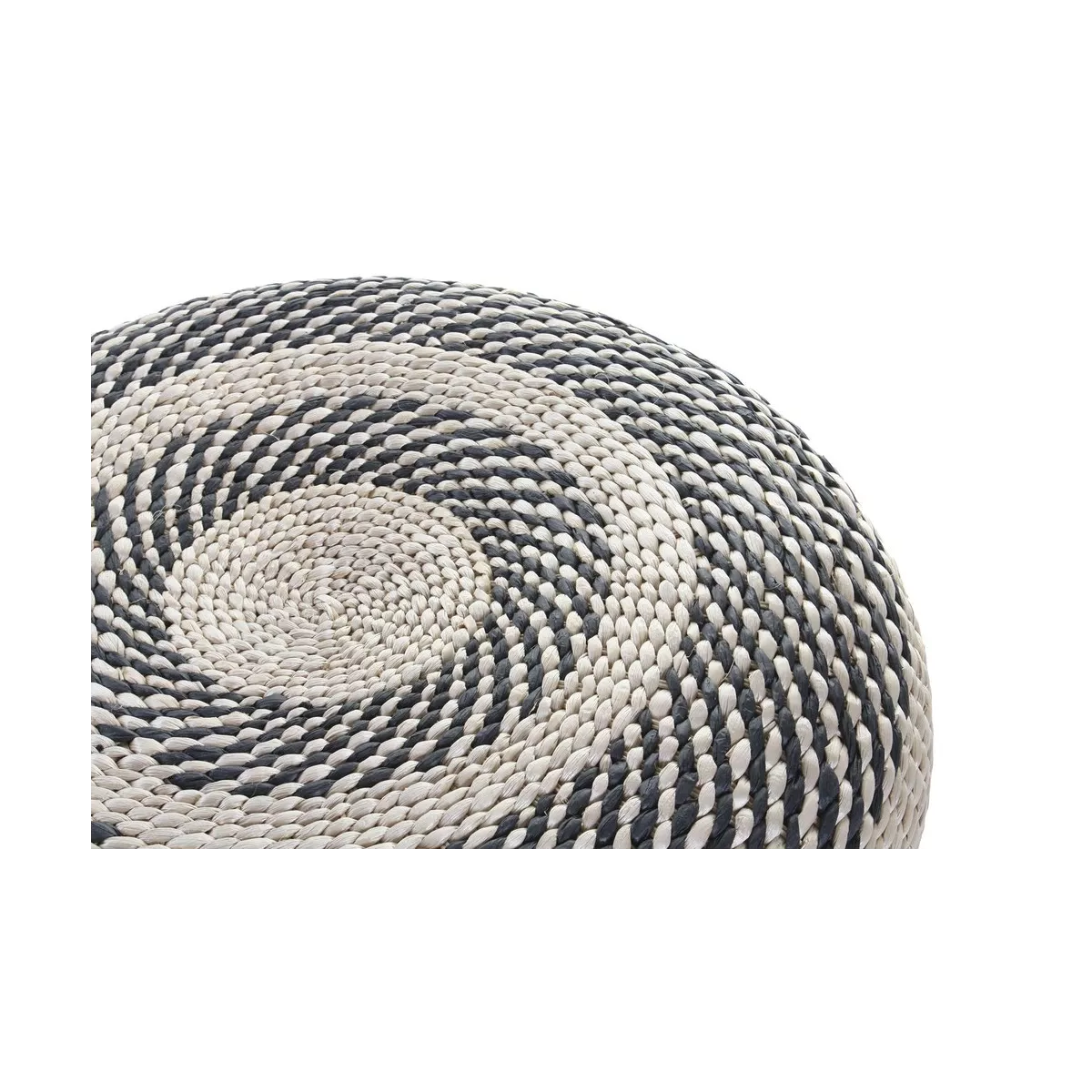 Pouf Coton et Jute 50x50 Rond