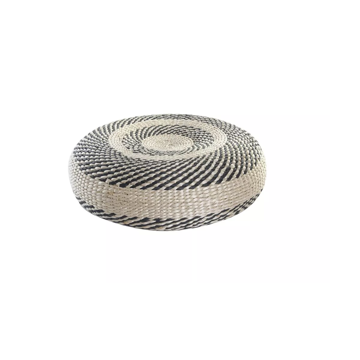 Pouf Coton et Jute 50x50 Rond
