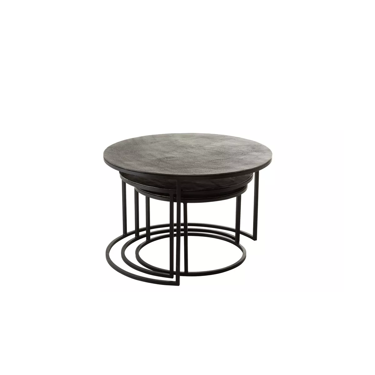 Série de 3 Tables Basses Oxidize en Aluminium
