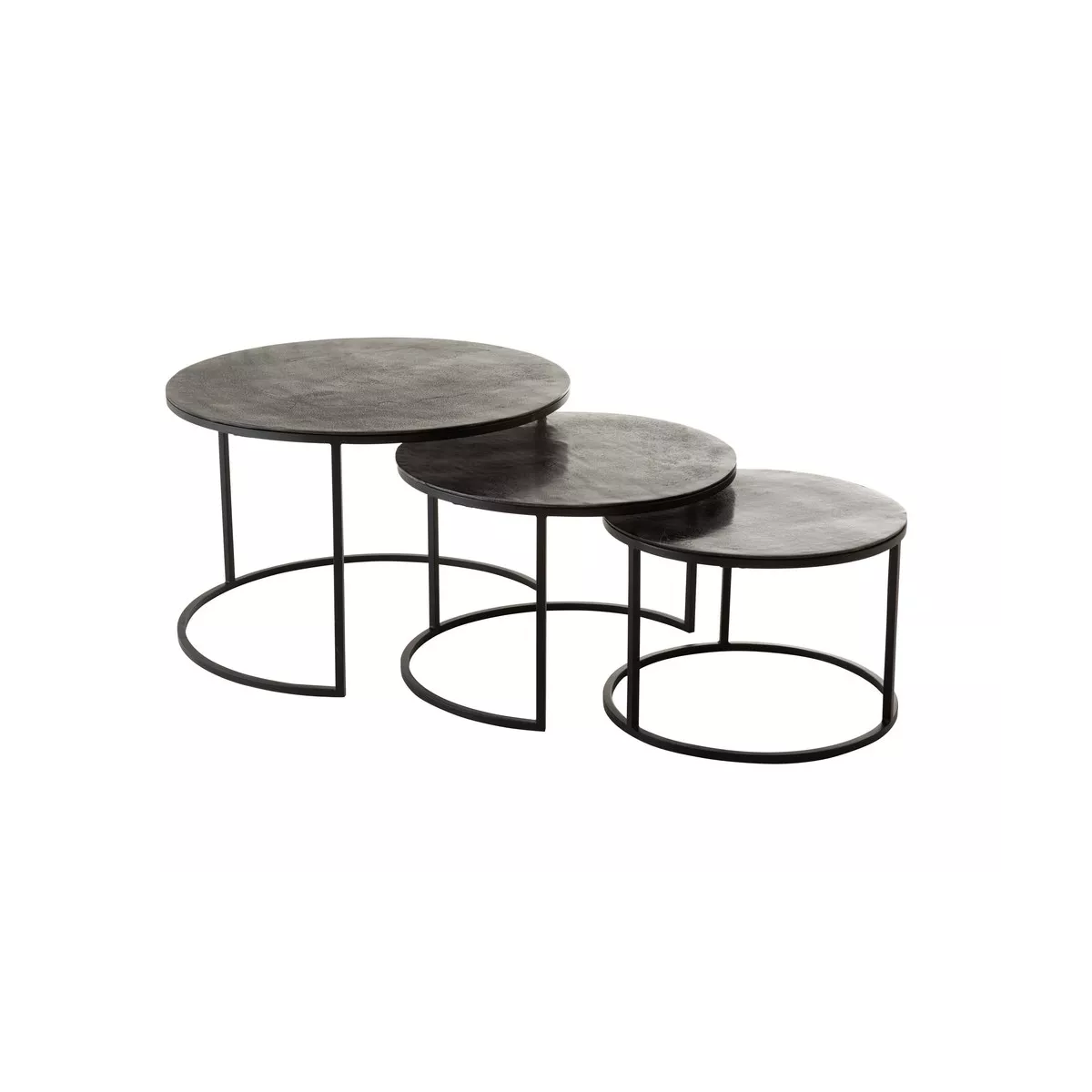 Série de 3 Tables Basses Oxidize en Aluminium
