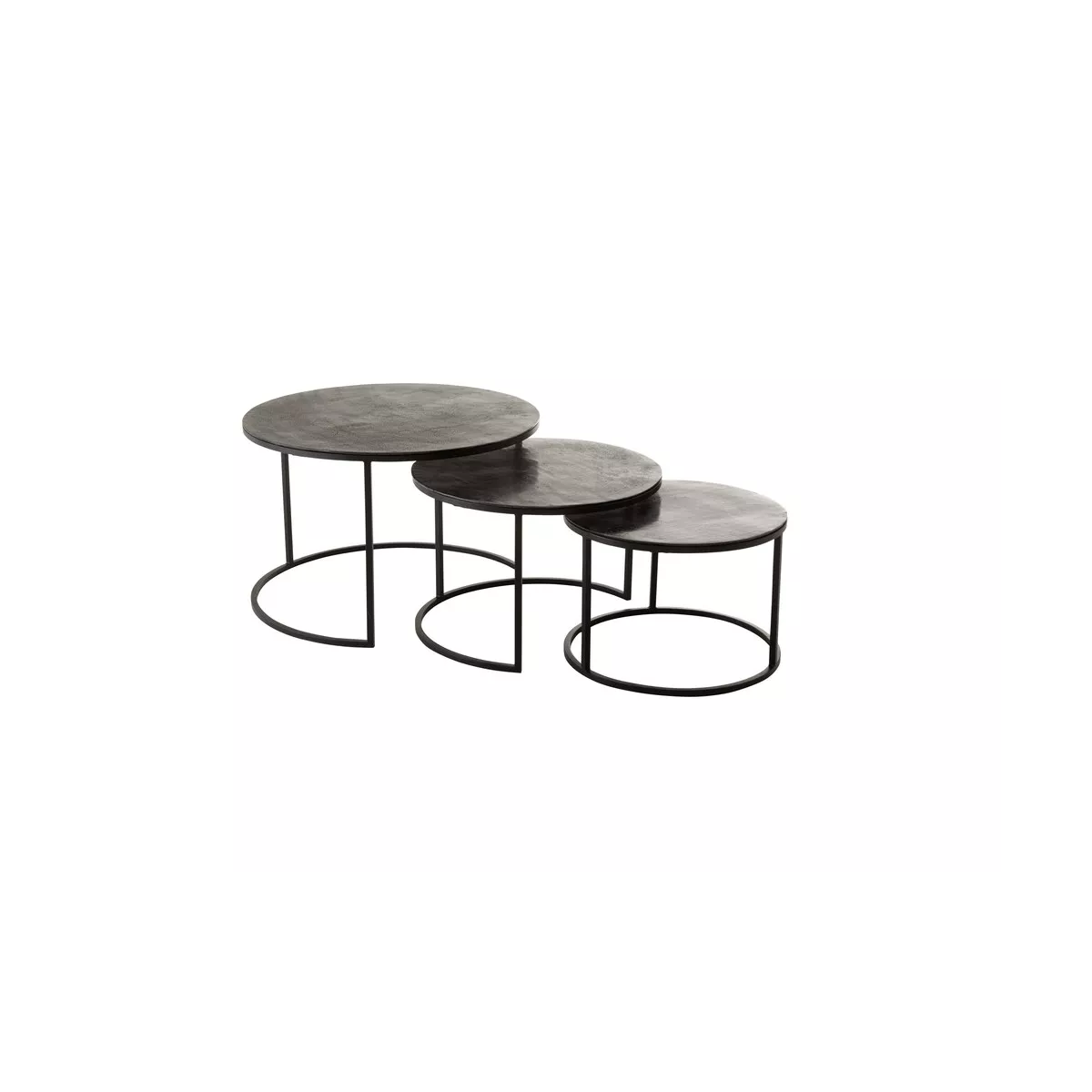 Série de 3 Tables Basses Oxidize en Aluminium